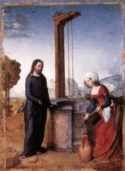 Juan De Flandes : Christ and the Woman of Samaria